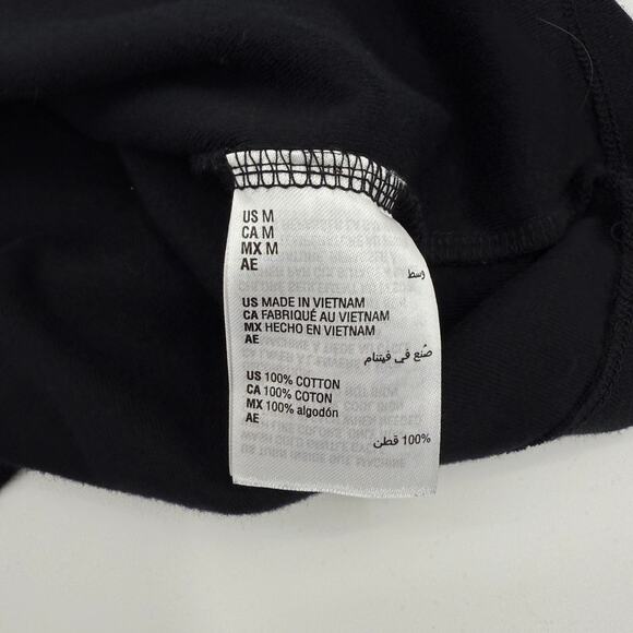 KAREN SCOTT Womens Shiny Cat Moon Shirt Size M Black 3/4 Sleeve Catlady Jersey - Picture 5 of 8